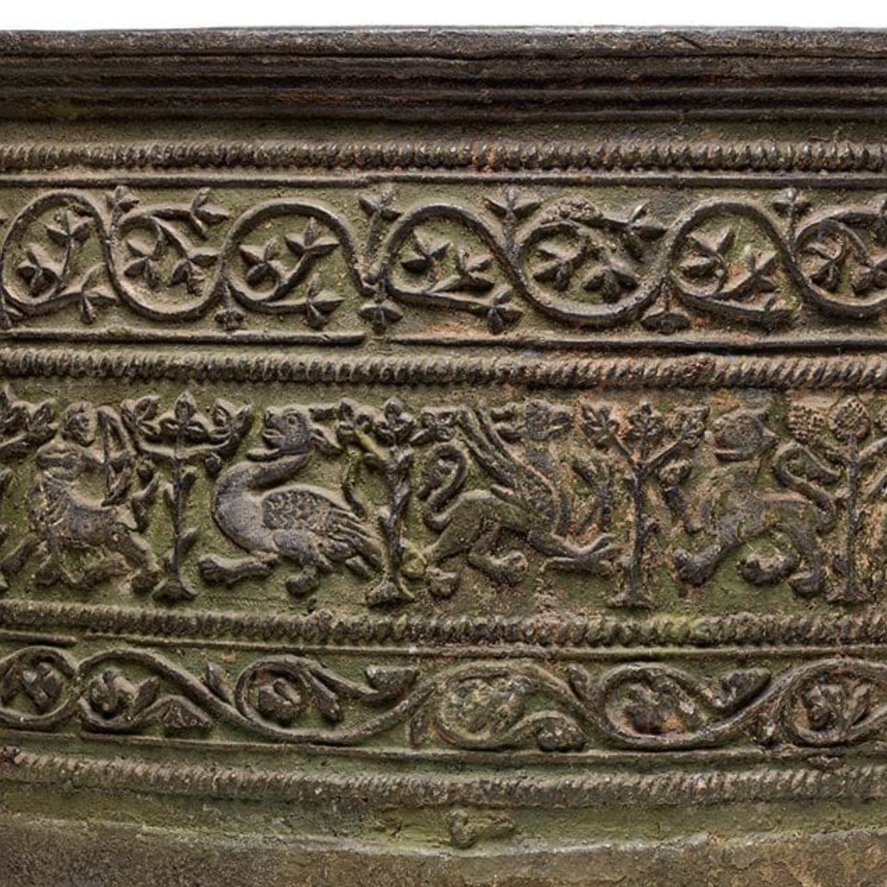 Lead Baptismal Font, 13th Century