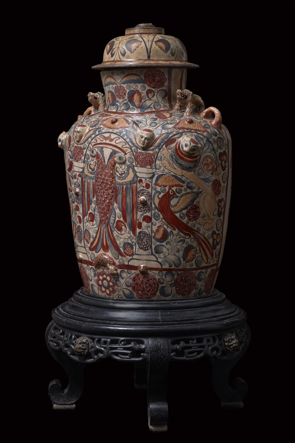 Tibor with Two-Headed Eagle, Mexico, Tonalá, 1710
