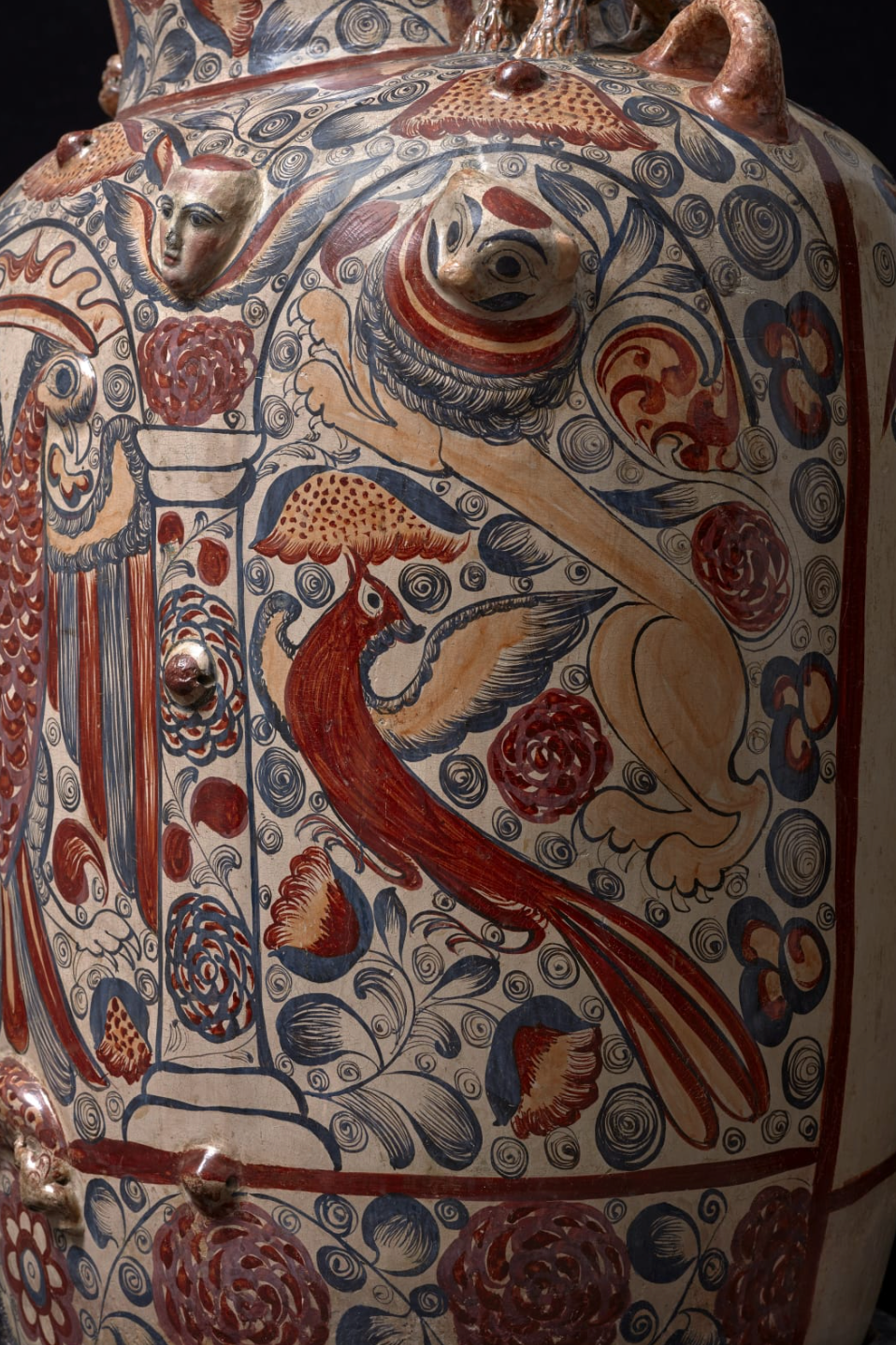 Tibor with Two-Headed Eagle, Mexico, Tonalá, 1710